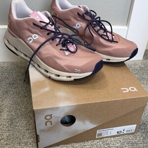 On Cloudnova Women's Athletic Shoes - Pink and Cream size 10